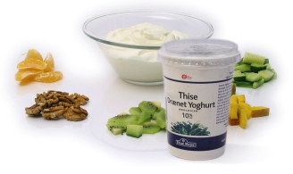 økologisk drænet yoghurt